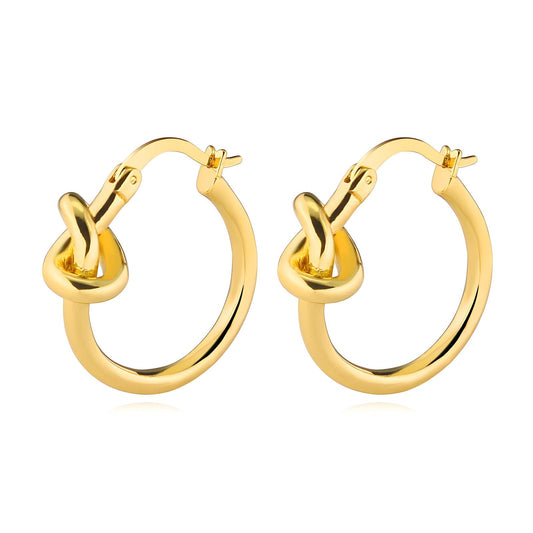 18K gold plated Stainless steel earrings, Intensity