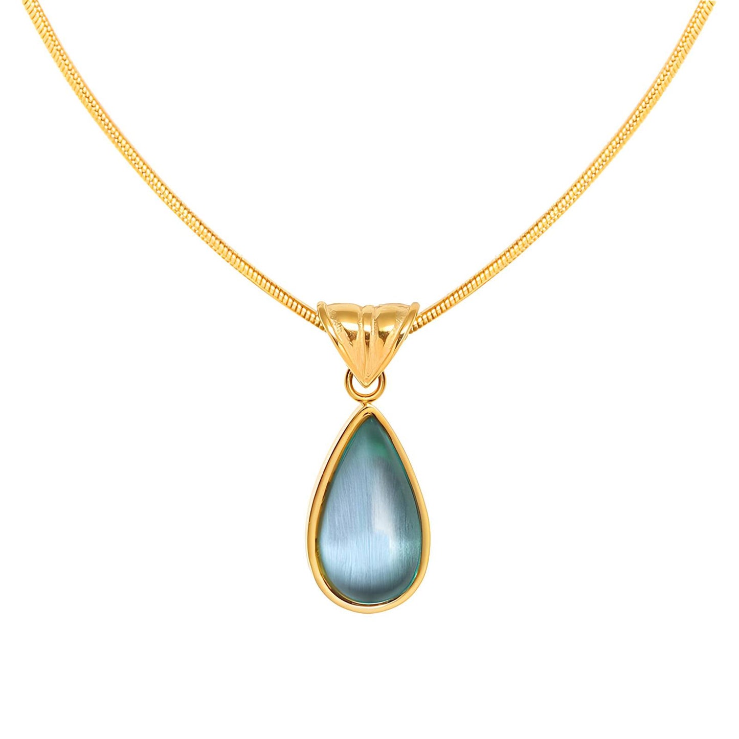 18K gold plated Stainless steel necklace, Intensity