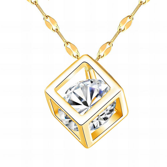 18K gold plated Stainless steel necklace, Intensity