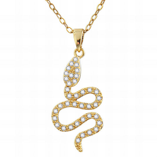 18K gold plated Stainless steel  Snake necklace