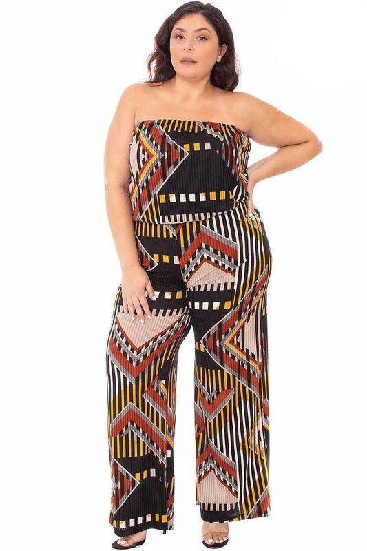 Jumpsuit grote maten met print