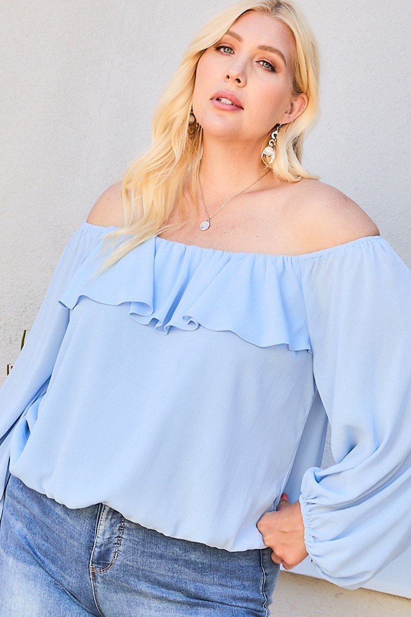 Off Shoulder shirt grote maten