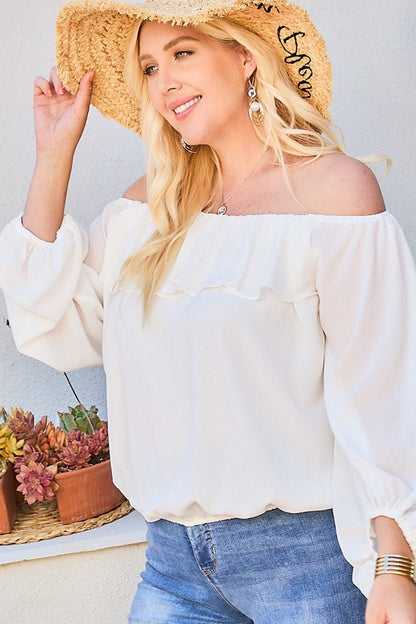 Off Shoulder shirt grote maten