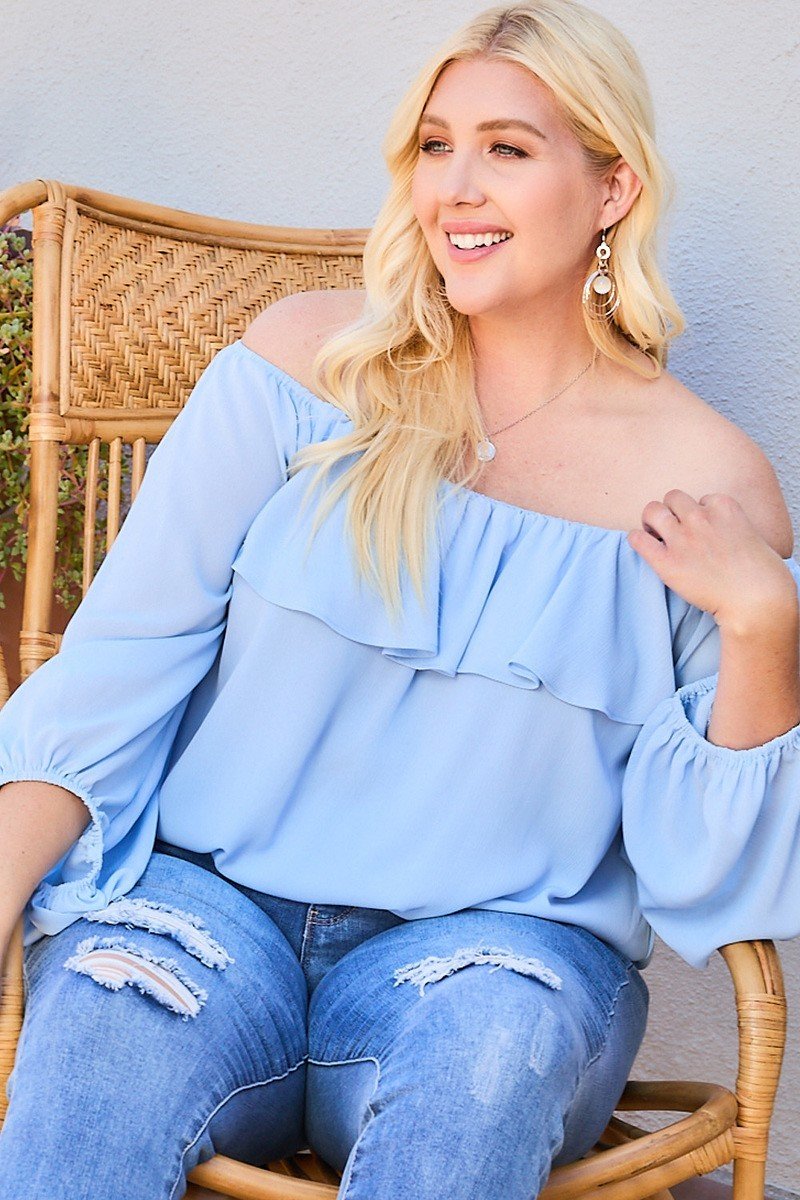 Off Shoulder shirt grote maten