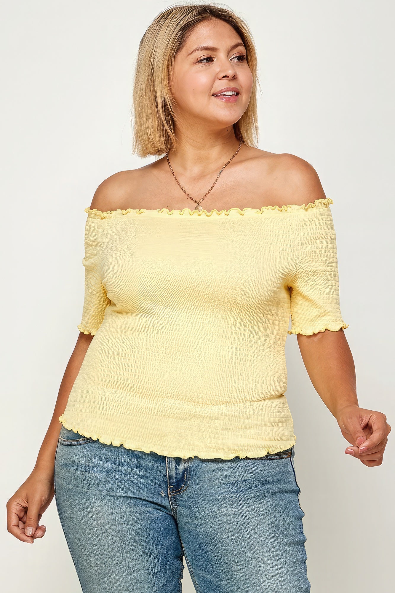 Off The Shoulder t-shirt grote maten