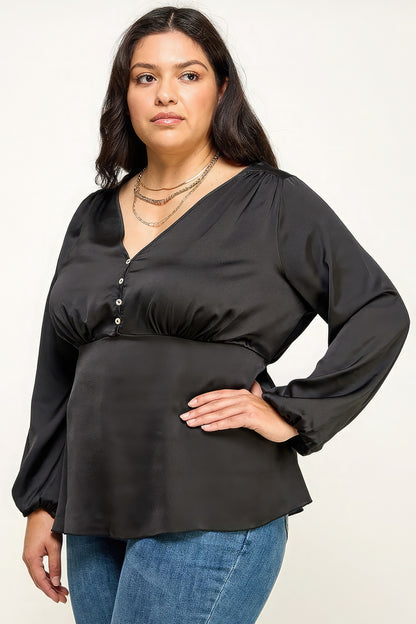 Satijnen blouse