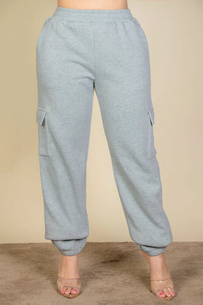 Joggingbroek grote maten met zijzak