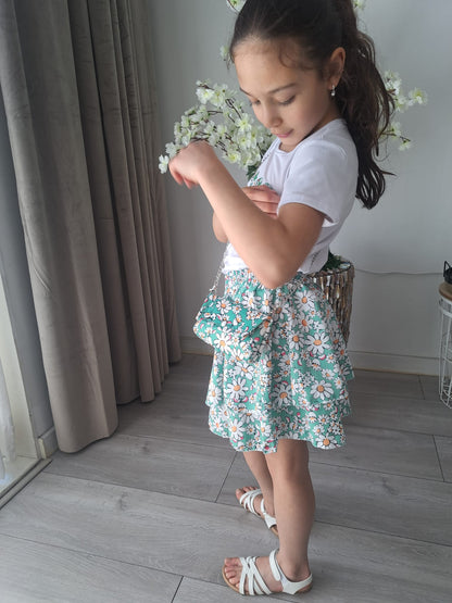 Zomersetje meisjes met tasje -  kinderkleding